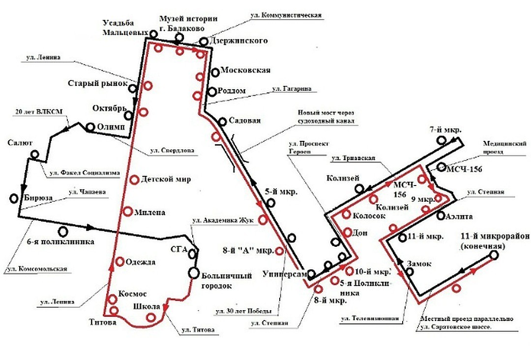 Карта автобусов 397